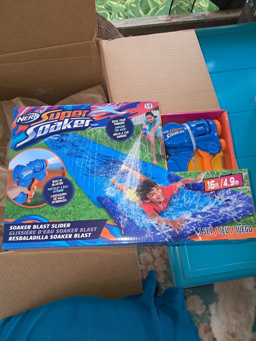 Nerf Super Soaker Soaker Blast Slider - Blue